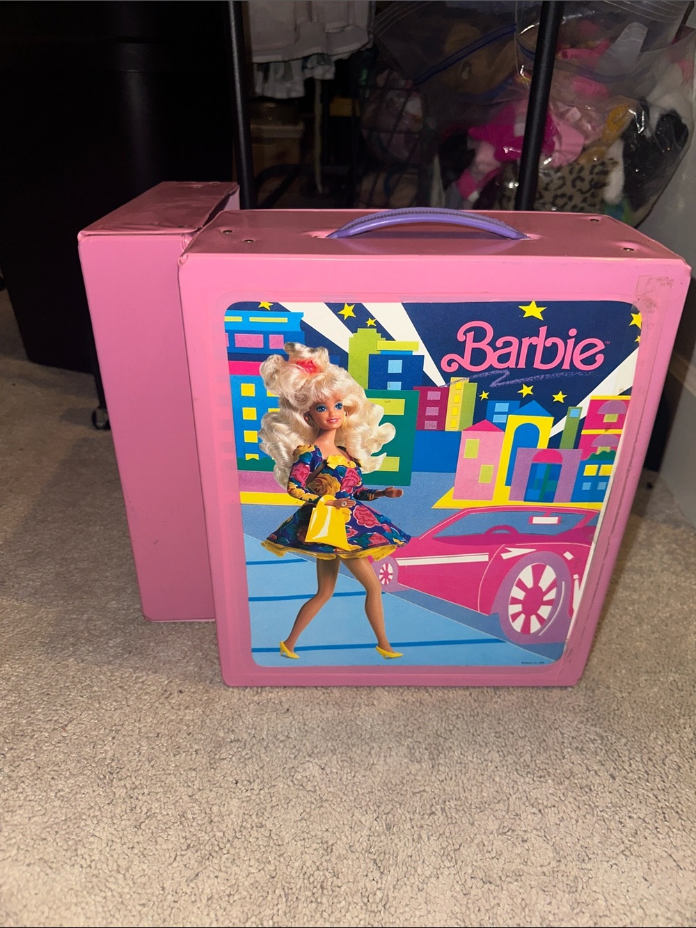 Vintage Barbie Doll & Clothing Carrying Case
